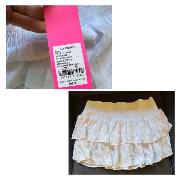 🤍🆕Lilly Pulitzer White Tahlia Skirt Coverup, XL🤍 - Picture 2 of 10